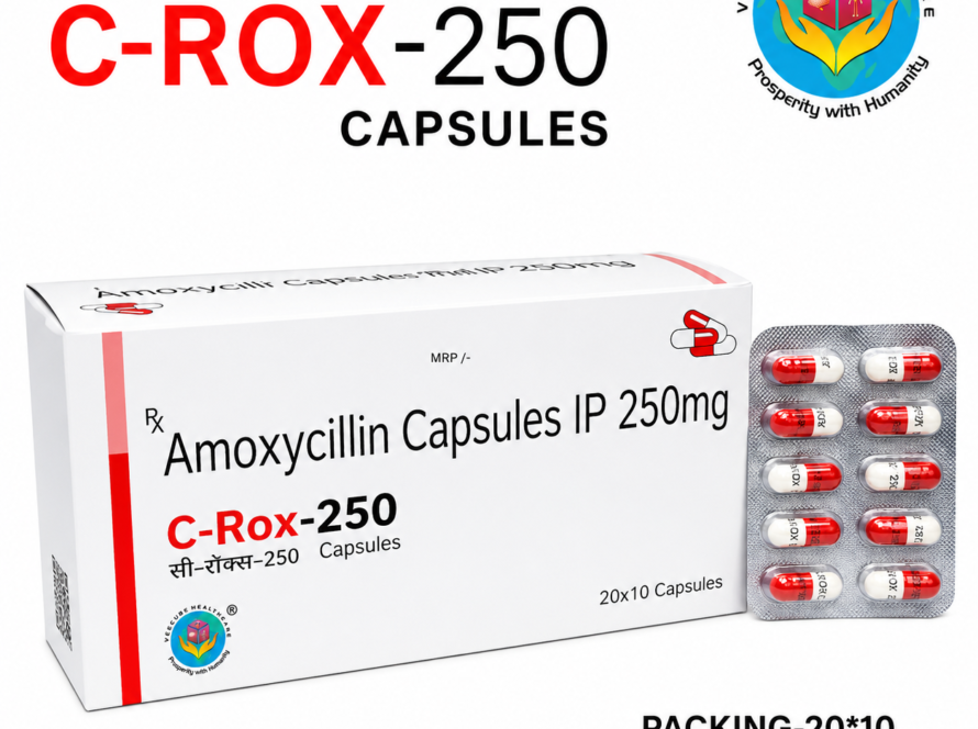 Brand Name - C rox 250 Composition - Amoxycillin Trihydrate 250 mg Packing- 20*10 (BIISTER)